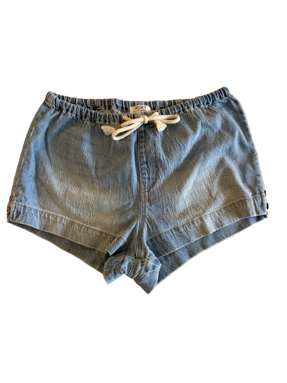 Roxy Light Wash Denim Drawstring Women’s Shorts